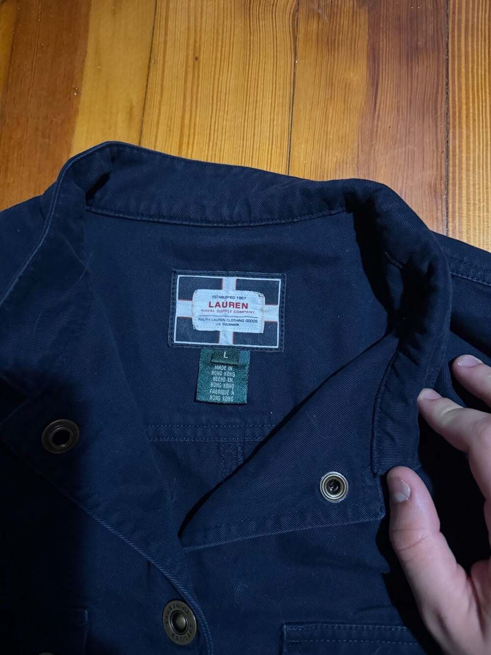 Lauren Ralph Lauren Naval Supply Company Navy Blue Utility Field Jacket